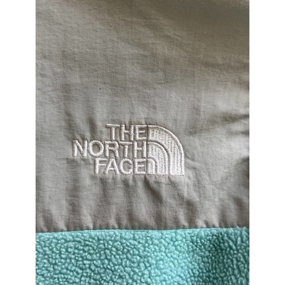 The North Face GreenGray Full Zip Fleece Nylon Jacket Long Sleeve Pockets XSmall - Picture 11 of 11